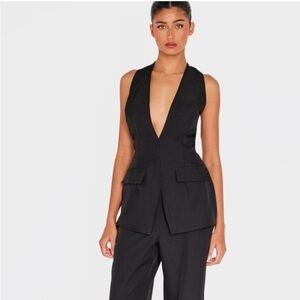 PrettyLittleThing Black Sleeveless Pantsuit